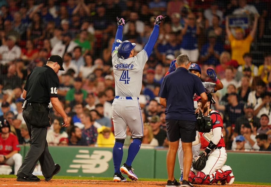 MLB: Game Two-Toronto Blue Jays at Boston Red Sox