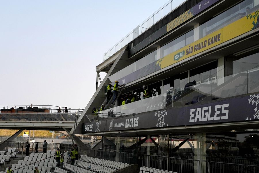 NFL: Sao Paolo Game-Philadelphia Eagles Practice